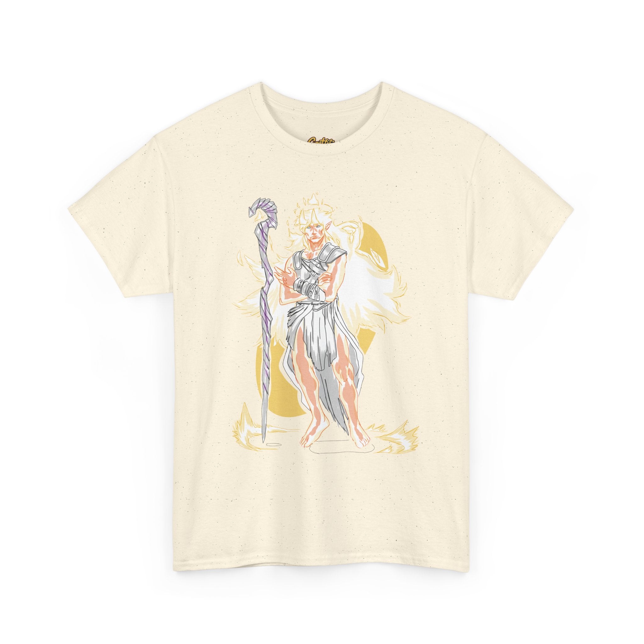 Flameborne Sorcerer Graphic Tee — Fantasy Mage Fire Sorcerer Shirt
