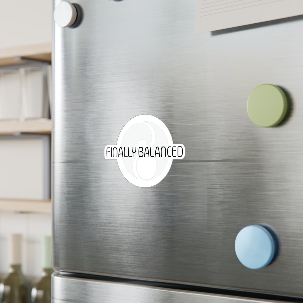Finally Balanced Vinyl Decal — Yin Yang Sticker
