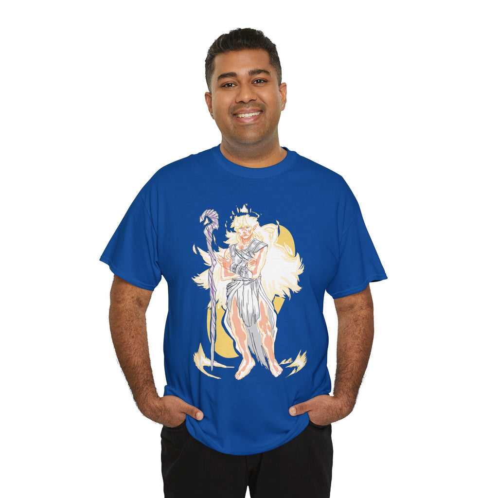 Flameborne Sorcerer Graphic Tee — Fantasy Mage Fire Sorcerer Shirt