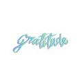Gratitude Chalk Kiss-Cut Sticker