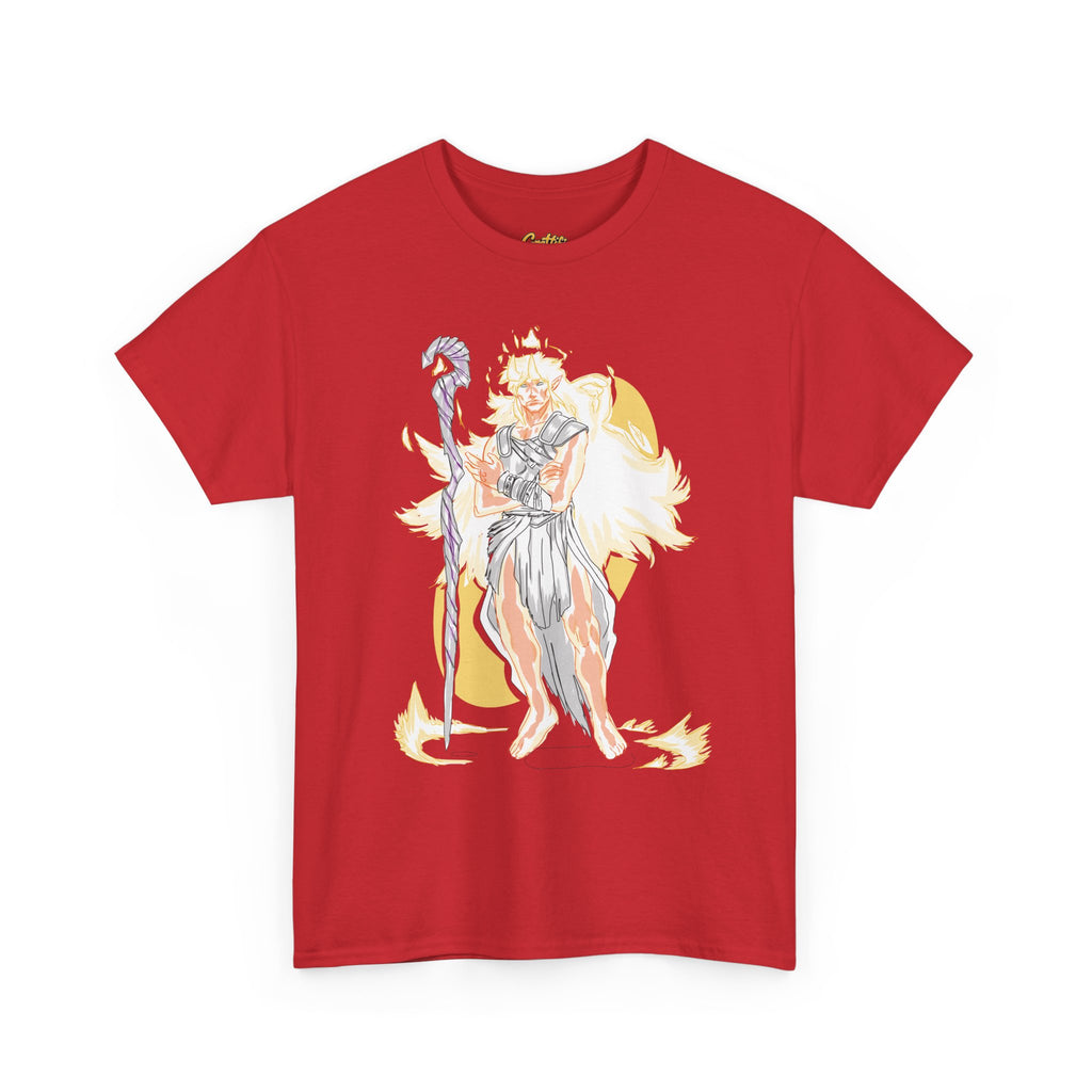 Flameborne Sorcerer Graphic Tee — Fantasy Mage Fire Sorcerer Shirt