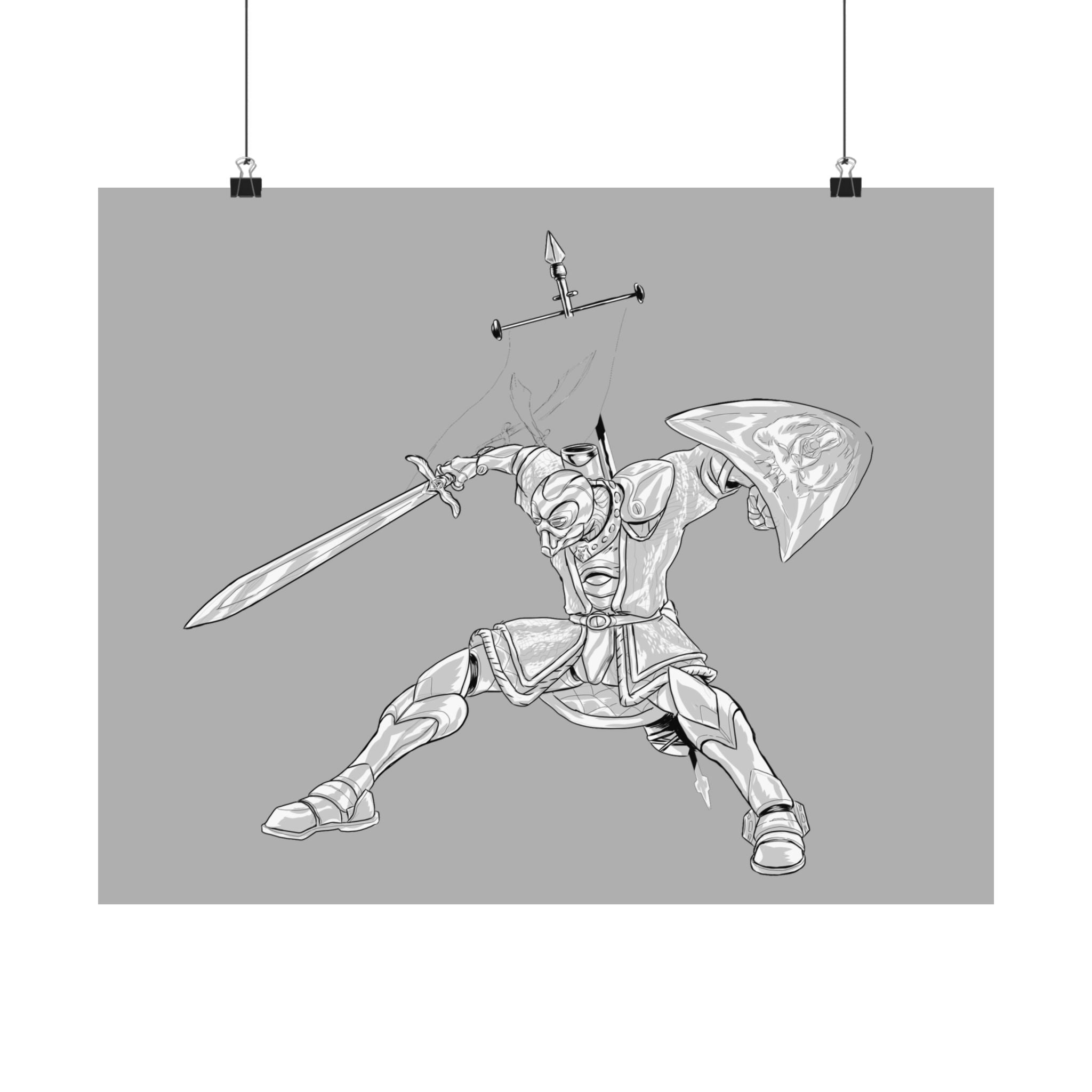 Mechanical Knight | Matte Poster