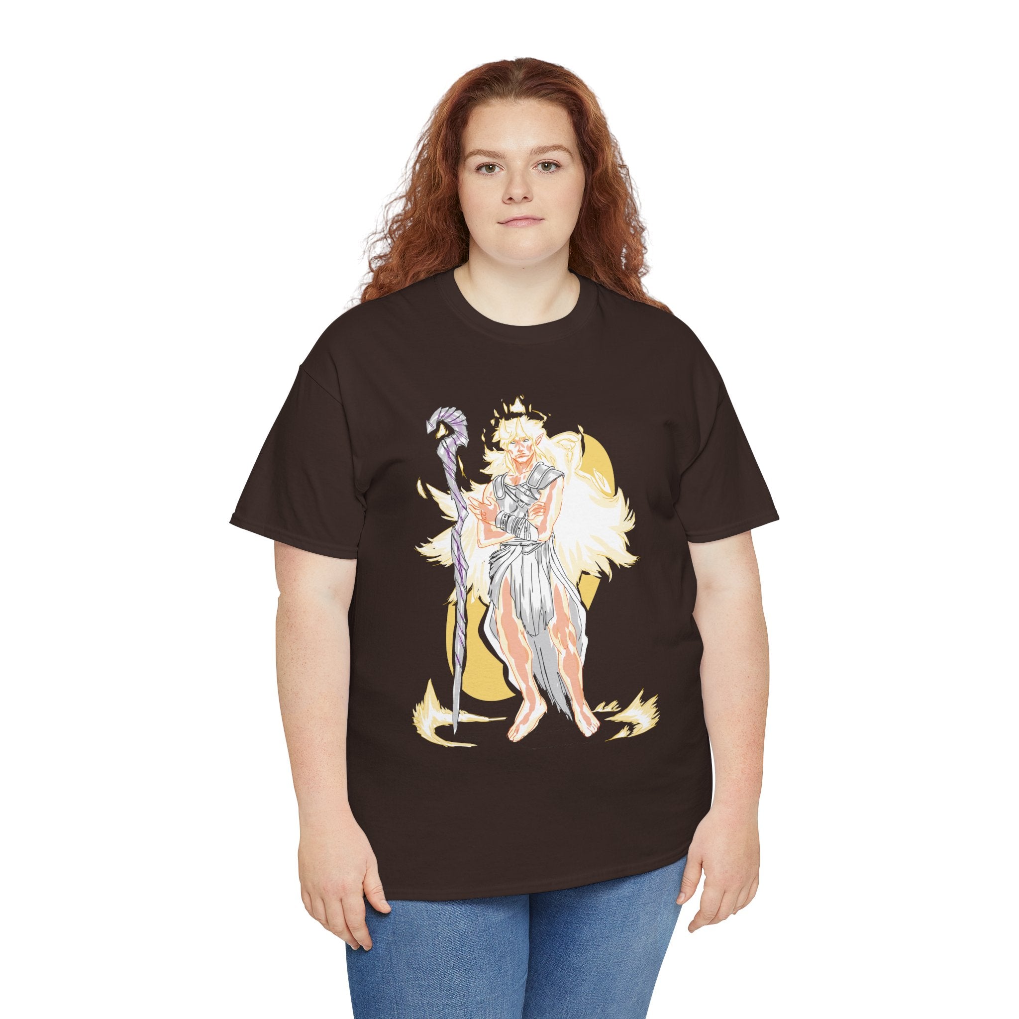 Flameborne Sorcerer Graphic Tee — Fantasy Mage Fire Sorcerer Shirt