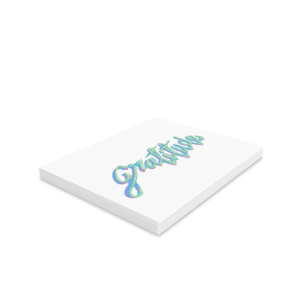 Gratitude Greeting Cards — Set of 8/16/24 Pastel Handlettered Thank You Cards