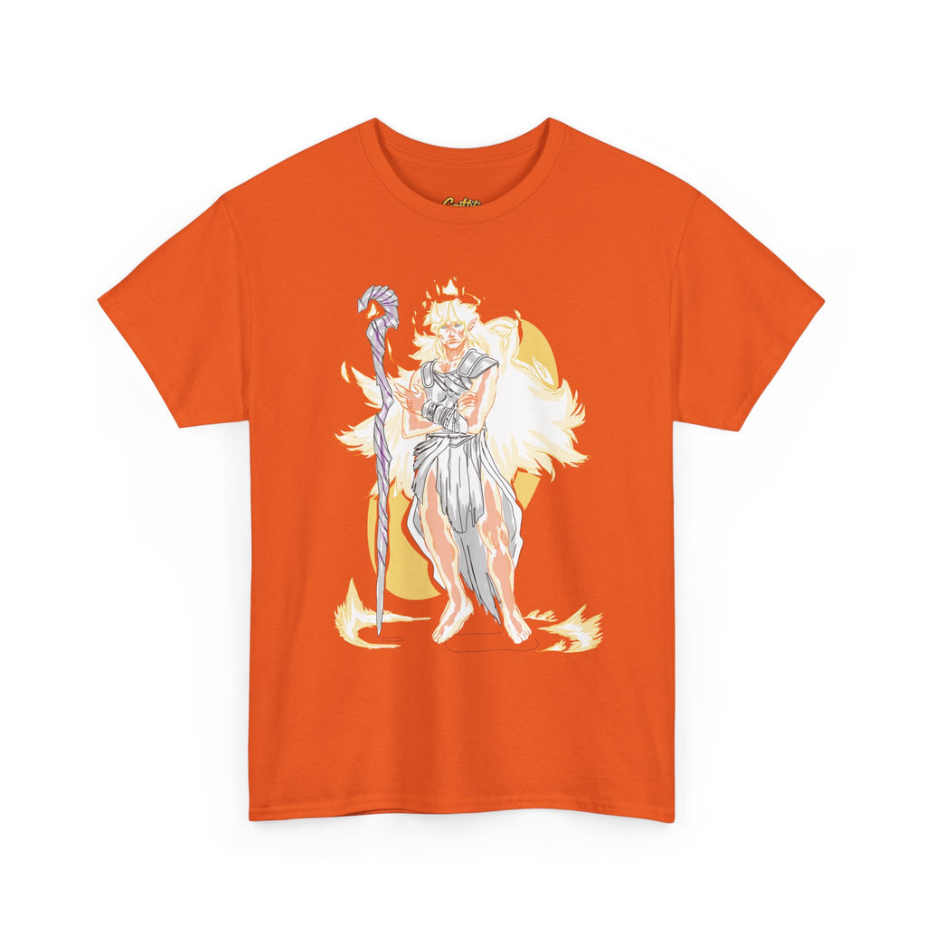 Flameborne Sorcerer Graphic Tee — Fantasy Mage Fire Sorcerer Shirt