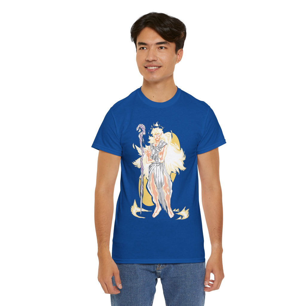 Flameborne Sorcerer Graphic Tee — Fantasy Mage Fire Sorcerer Shirt
