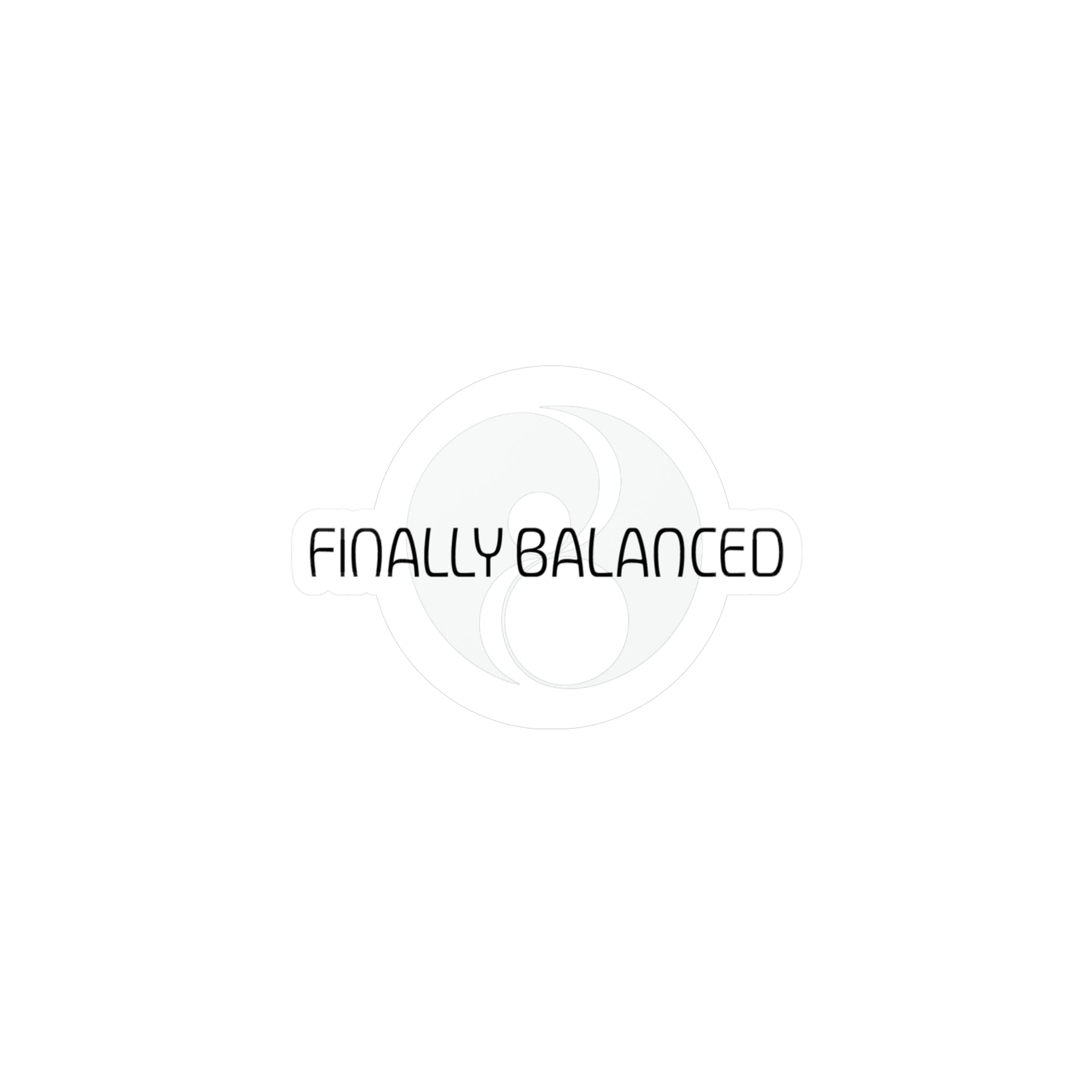 Finally Balanced Vinyl Decal — Yin Yang Sticker