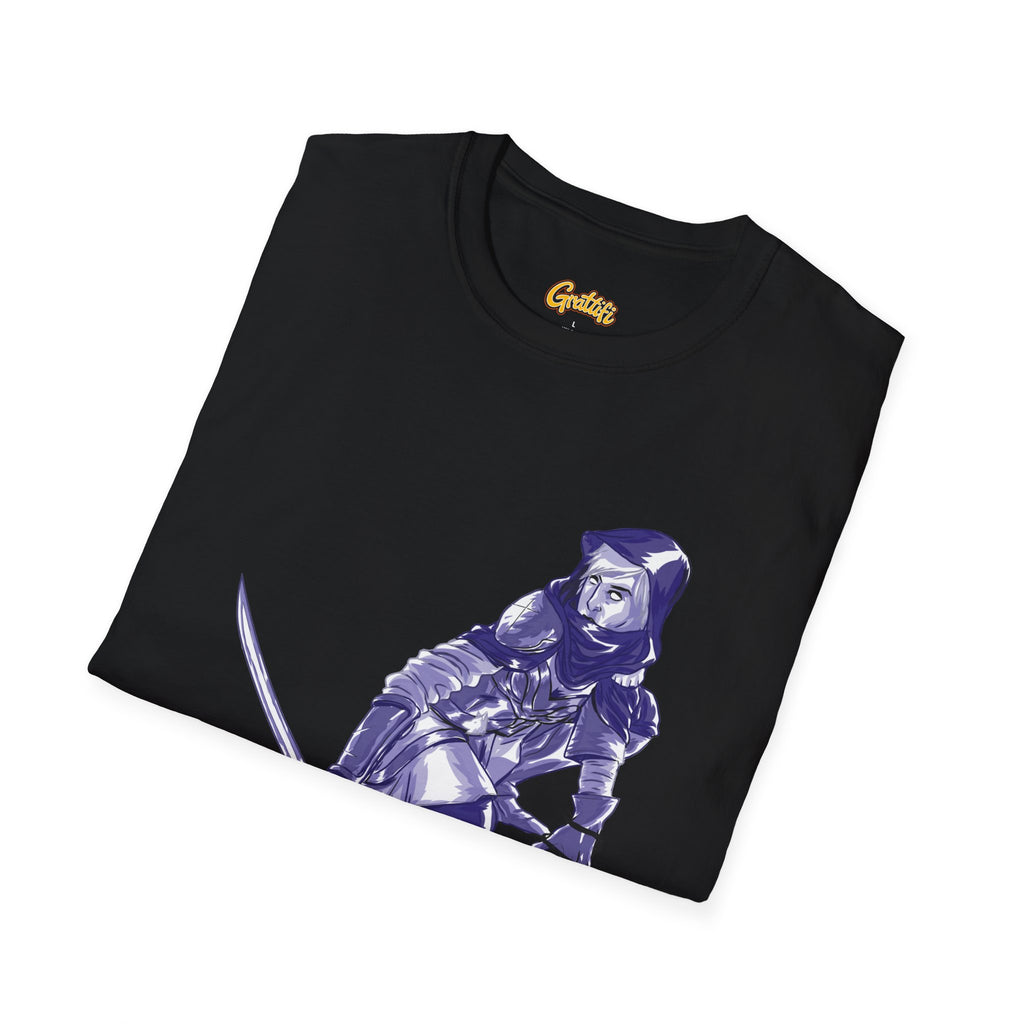 Female Assassin T-Shirt — Purple Assassin Graphic