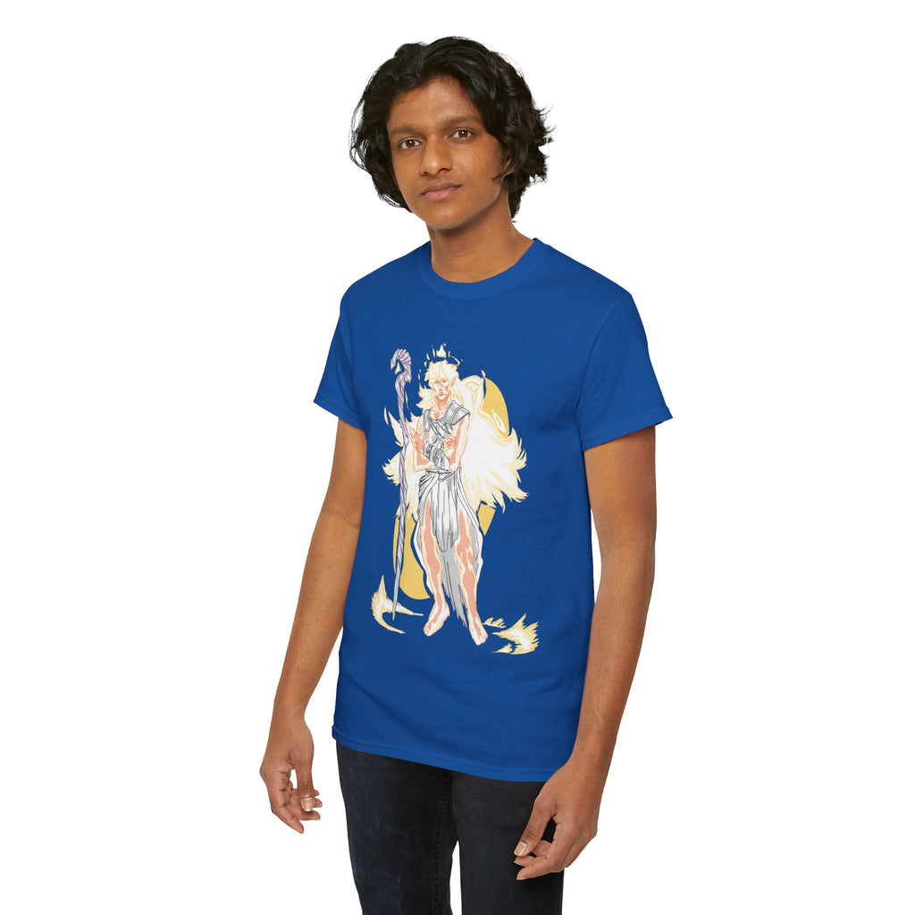 Flameborne Sorcerer Graphic Tee — Fantasy Mage Fire Sorcerer Shirt