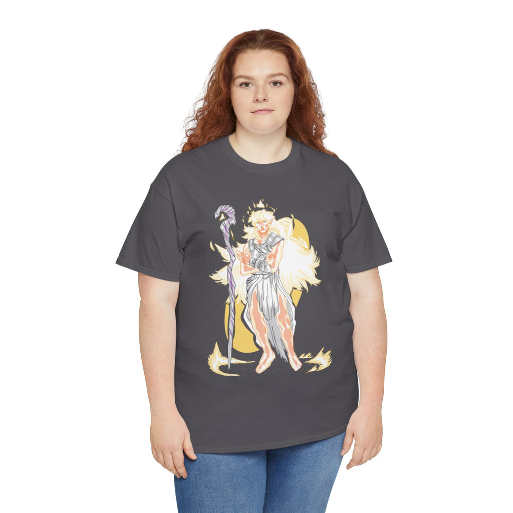 Flameborne Sorcerer Graphic Tee — Fantasy Mage Fire Sorcerer Shirt