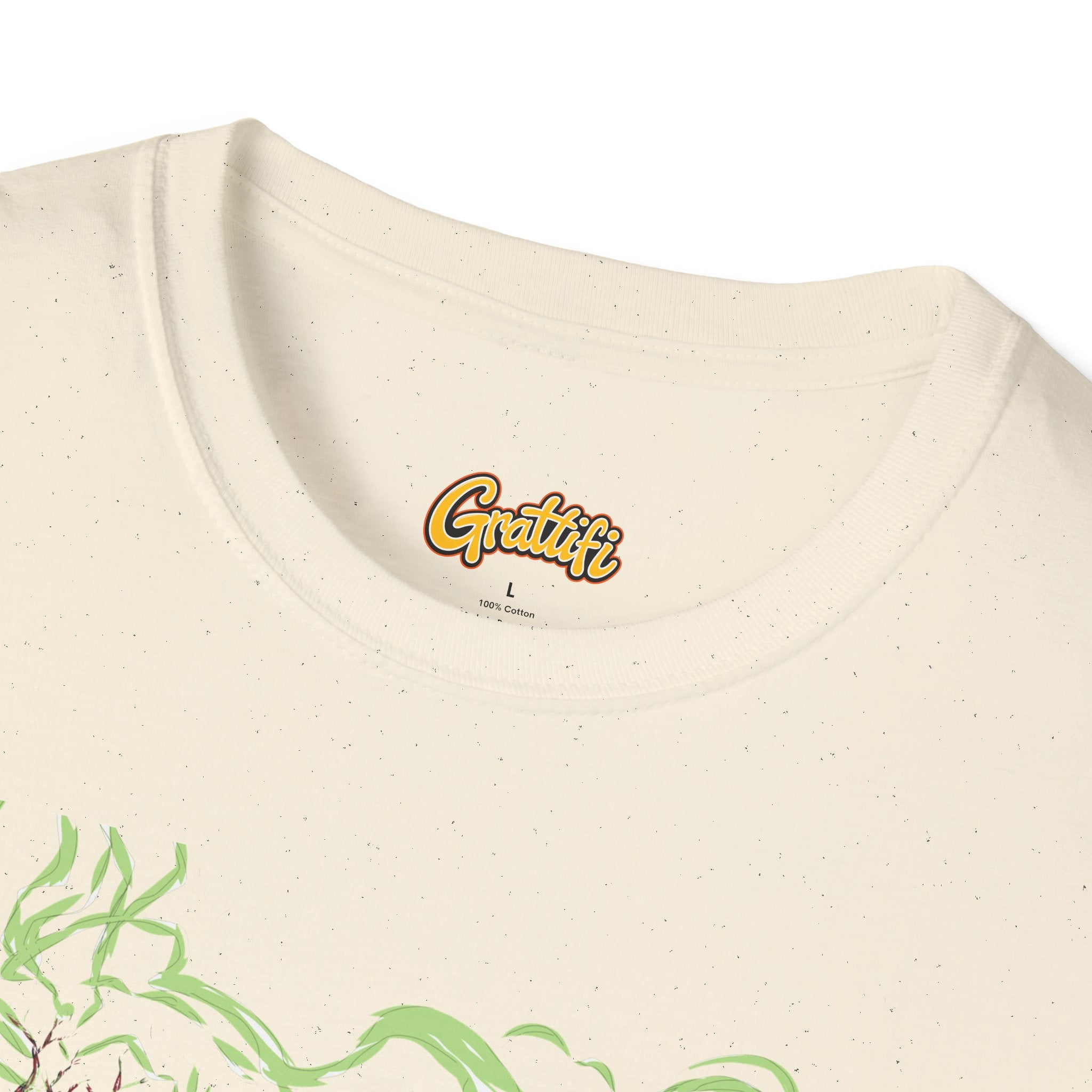 Druidic Nature Mage T-Shirt — Green Forest Sorcerer Staff Design