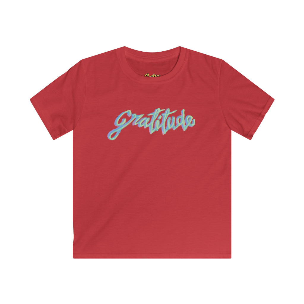 Kids 'Gratitude' Graphic Tee — Positive Message Youth T-Shirt