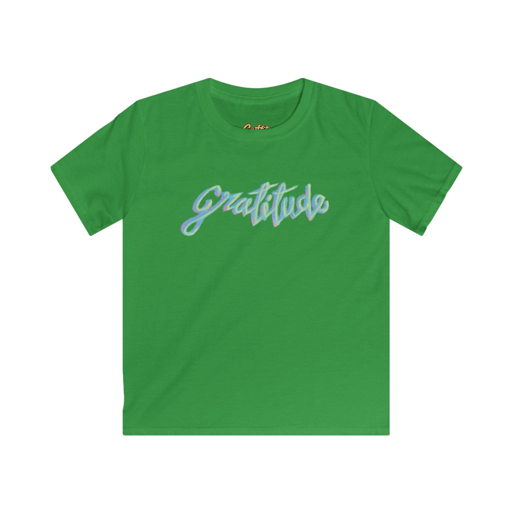 Kids 'Gratitude' Graphic Tee — Positive Message Youth T-Shirt