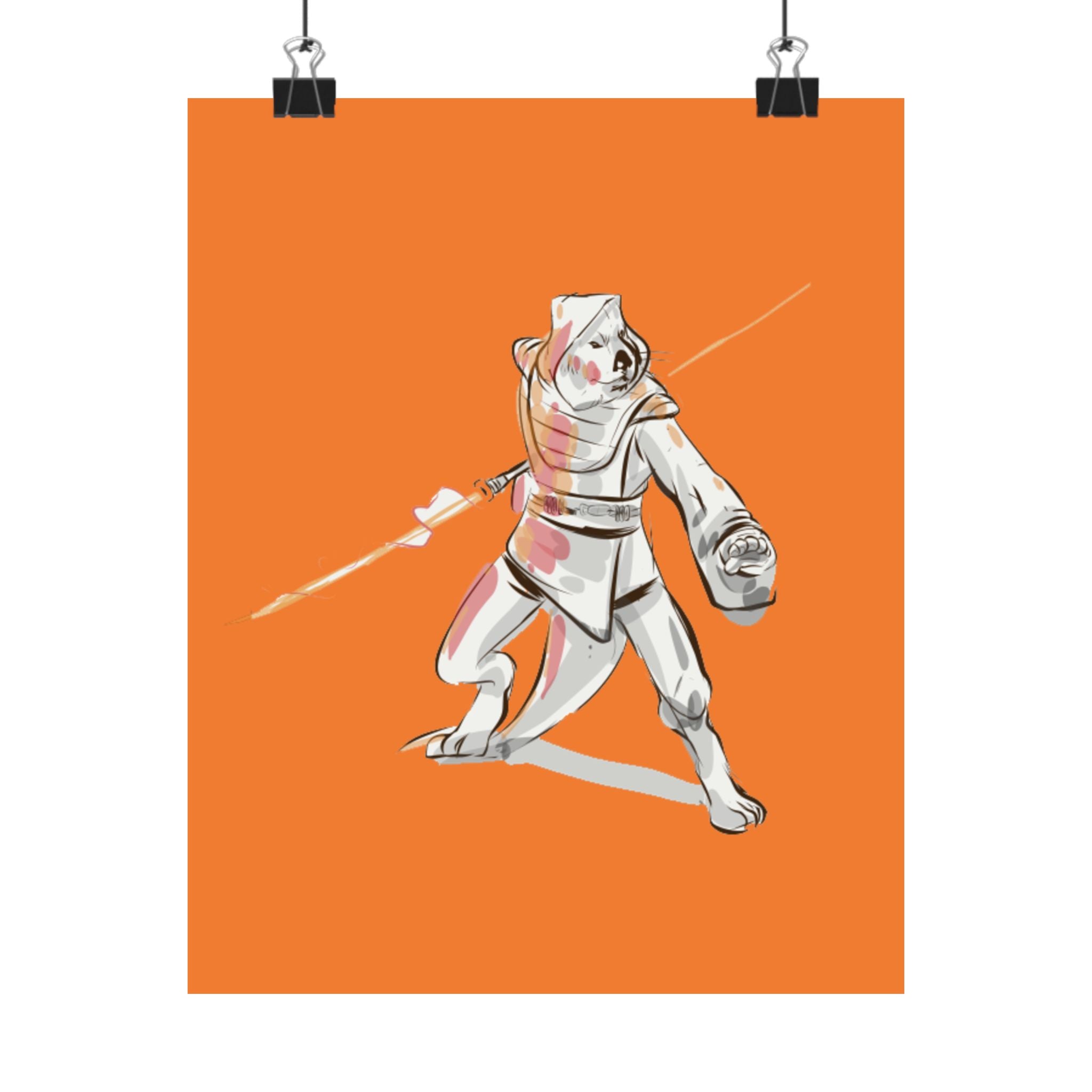 Solarian Warrior | Matte Poster