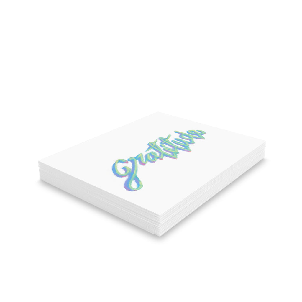 Gratitude Greeting Cards — Set of 8/16/24 Pastel Handlettered Thank You Cards