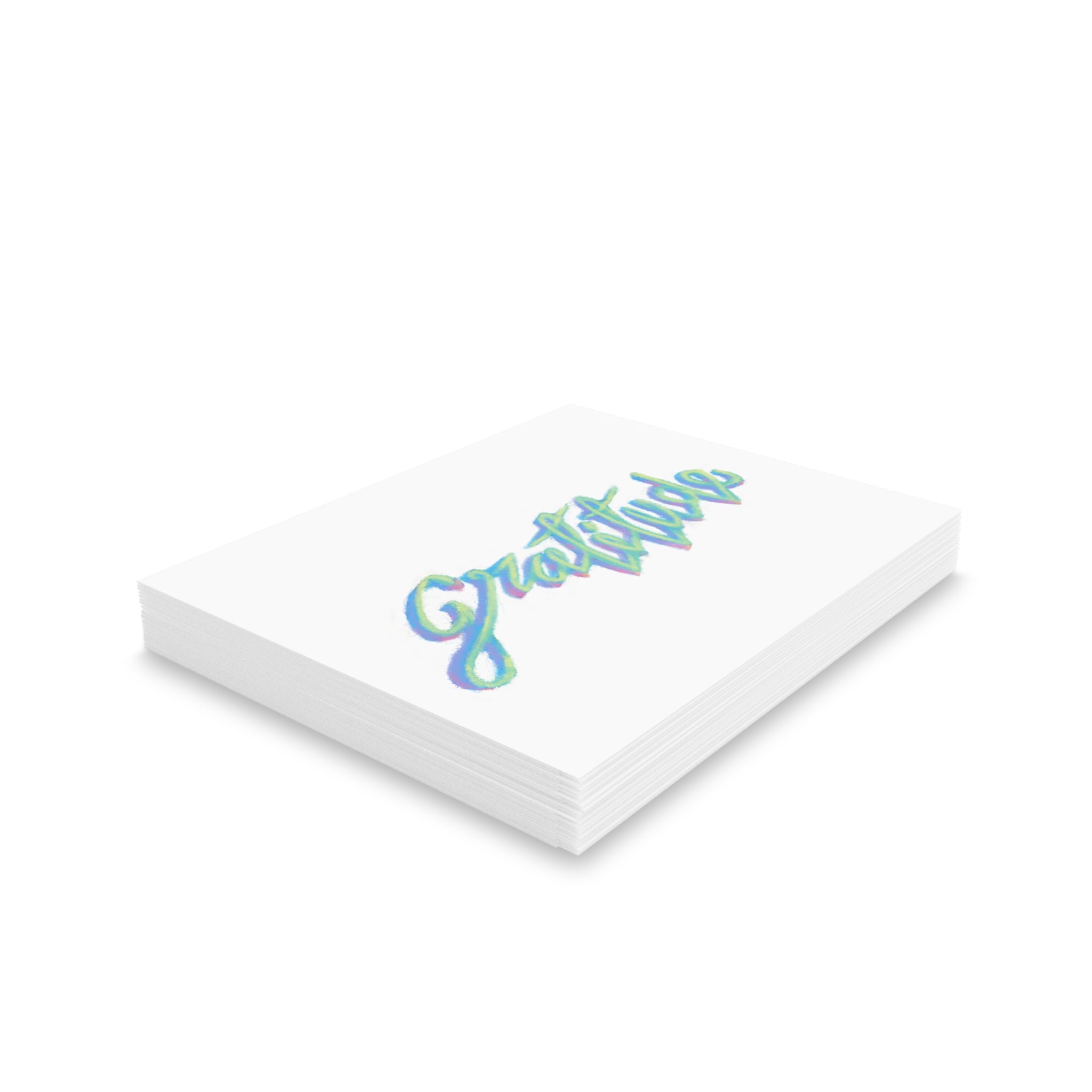 Gratitude Greeting Cards — Set of 8/16/24 Pastel Handlettered Thank You Cards