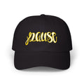 Pause Embroidered Calligraphy Dad Cap