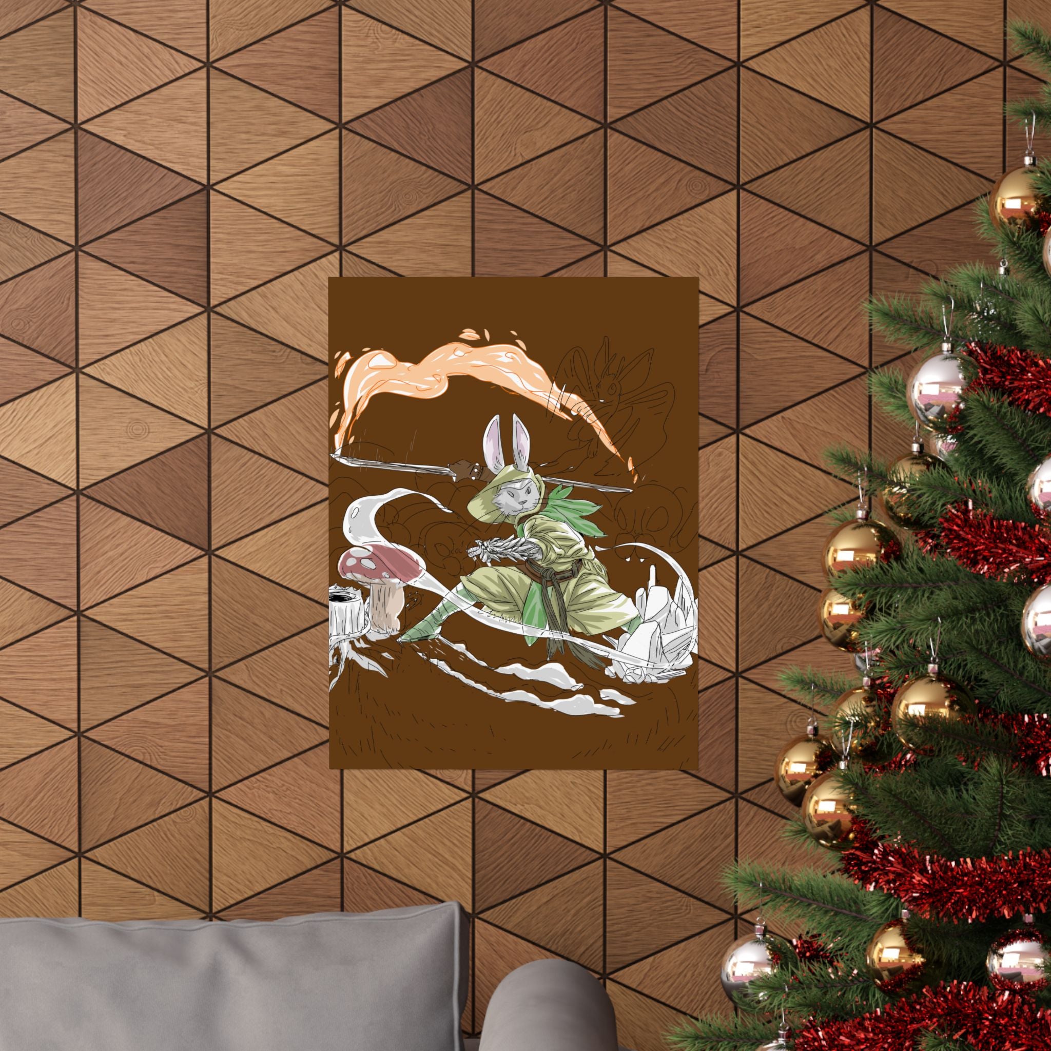 Rabbit Monk | Matte Poster