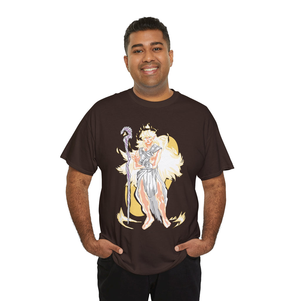 Flameborne Sorcerer Graphic Tee — Fantasy Mage Fire Sorcerer Shirt