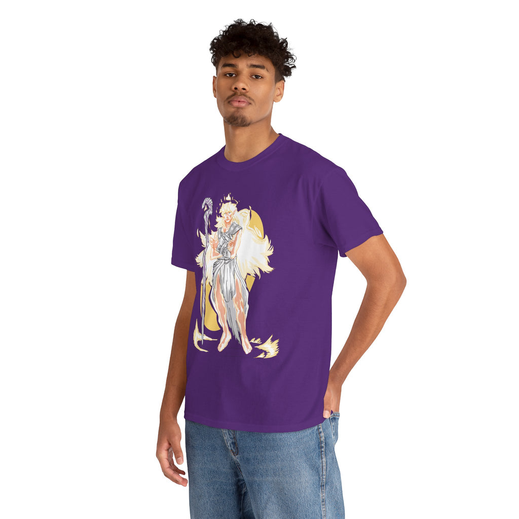 Flameborne Sorcerer Graphic Tee — Fantasy Mage Fire Sorcerer Shirt
