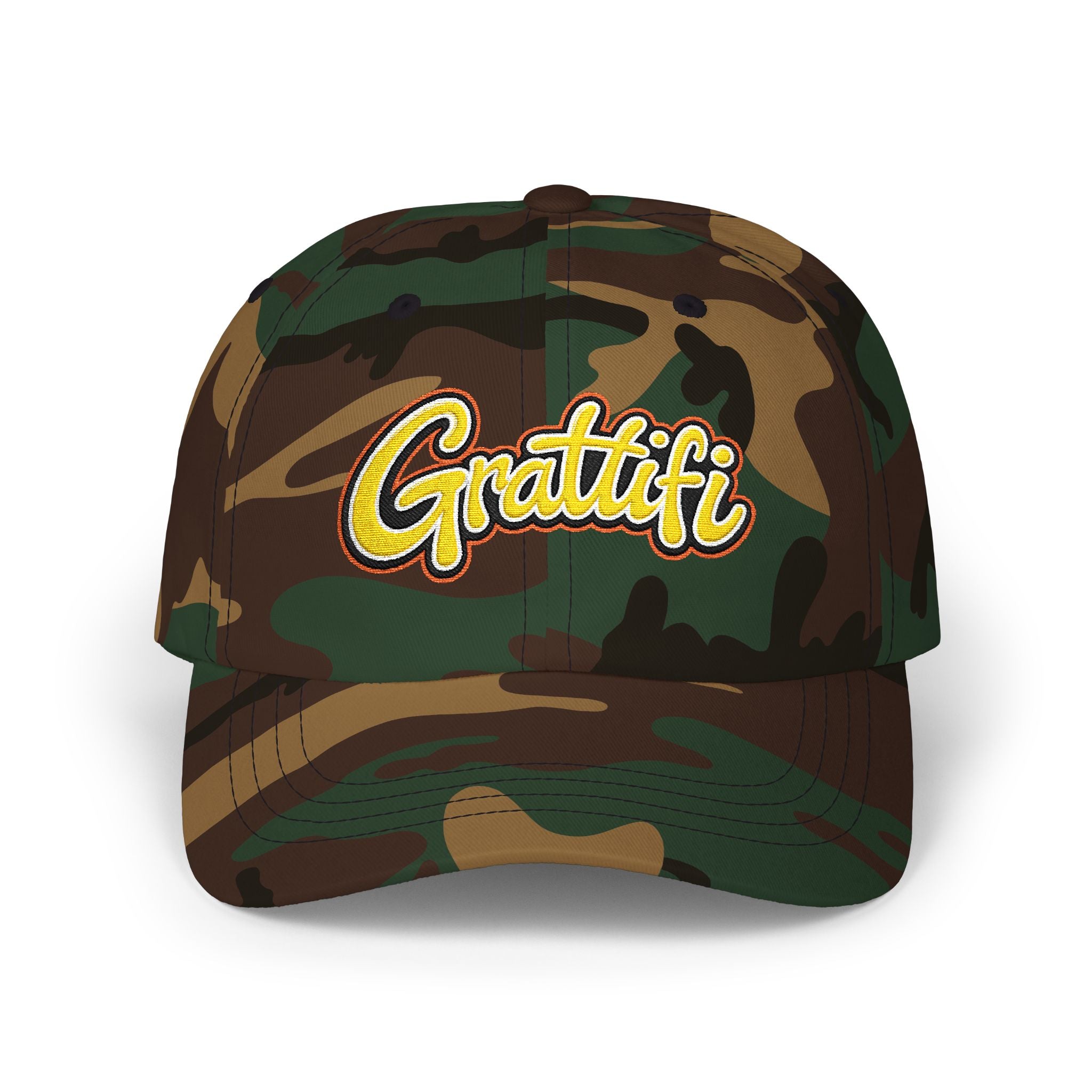 Grattifi Classic Embroidered Dad Cap — Minimal Logo Baseball Hat