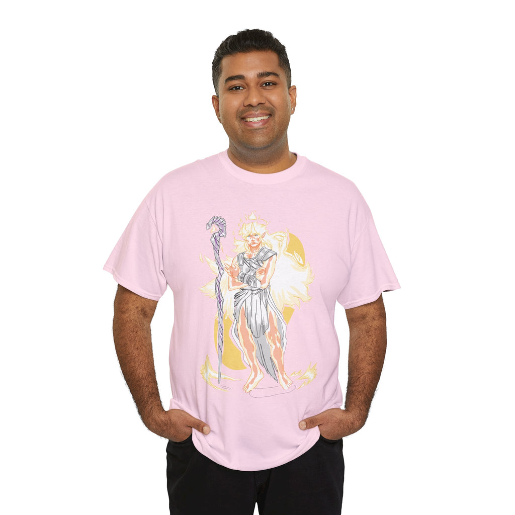 Flameborne Sorcerer Graphic Tee — Fantasy Mage Fire Sorcerer Shirt