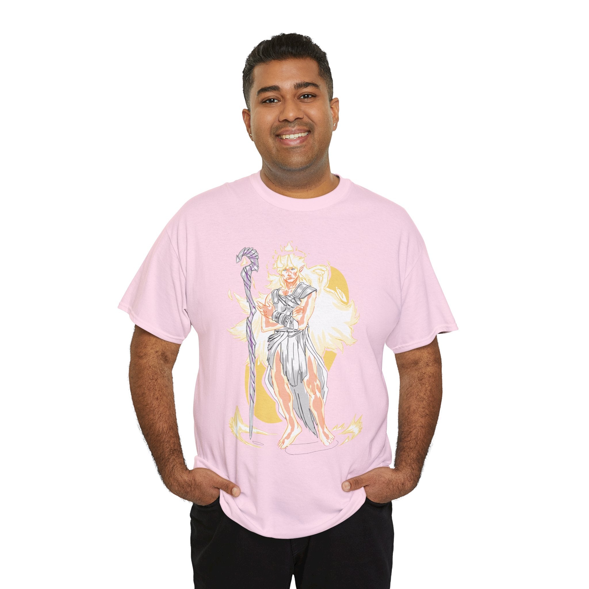 Flameborne Sorcerer Graphic Tee — Fantasy Mage Fire Sorcerer Shirt
