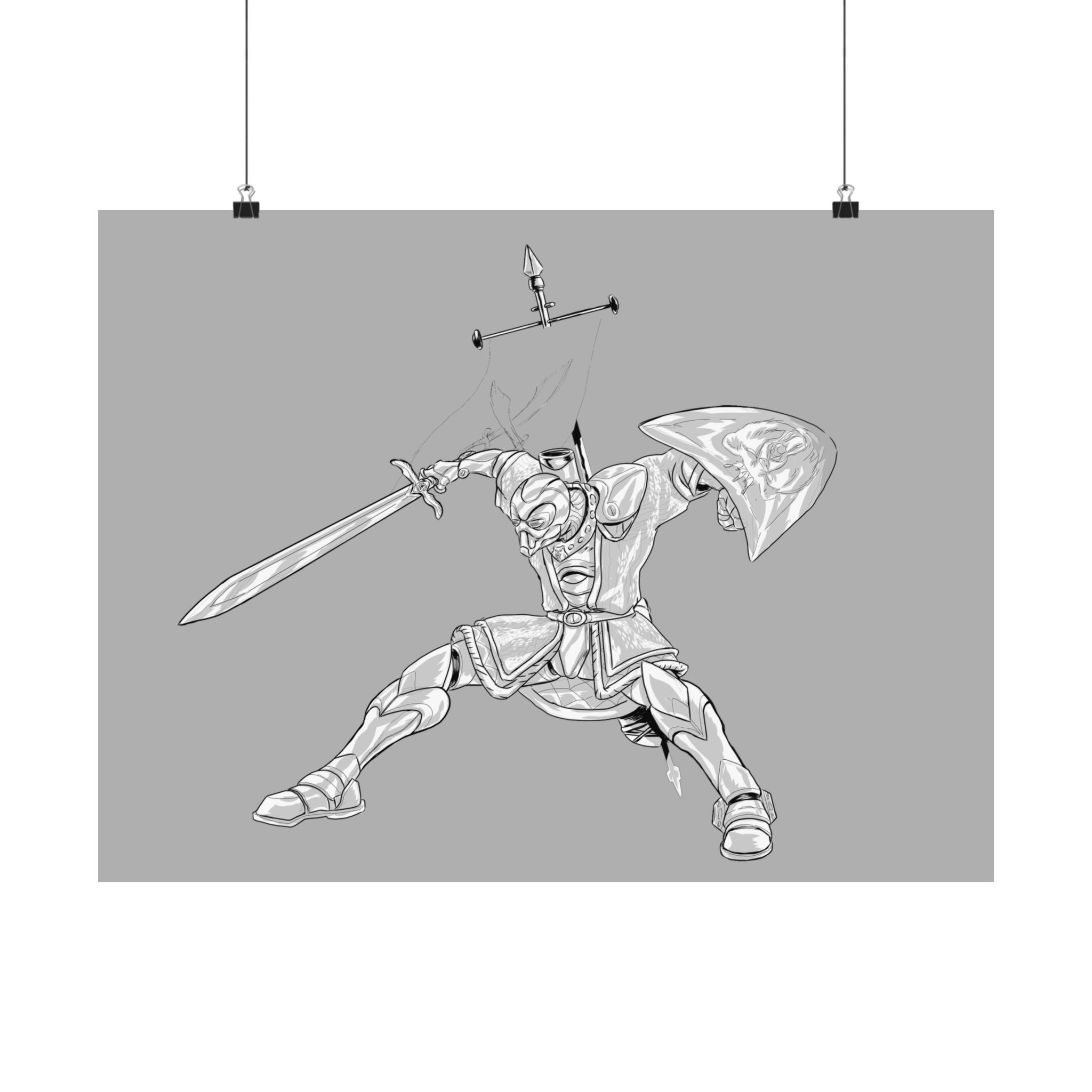 Mechanical Knight | Matte Poster