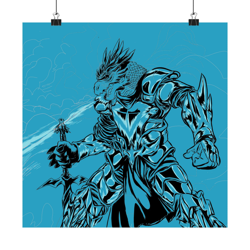 Dragonborn Warrior | Matte Poster