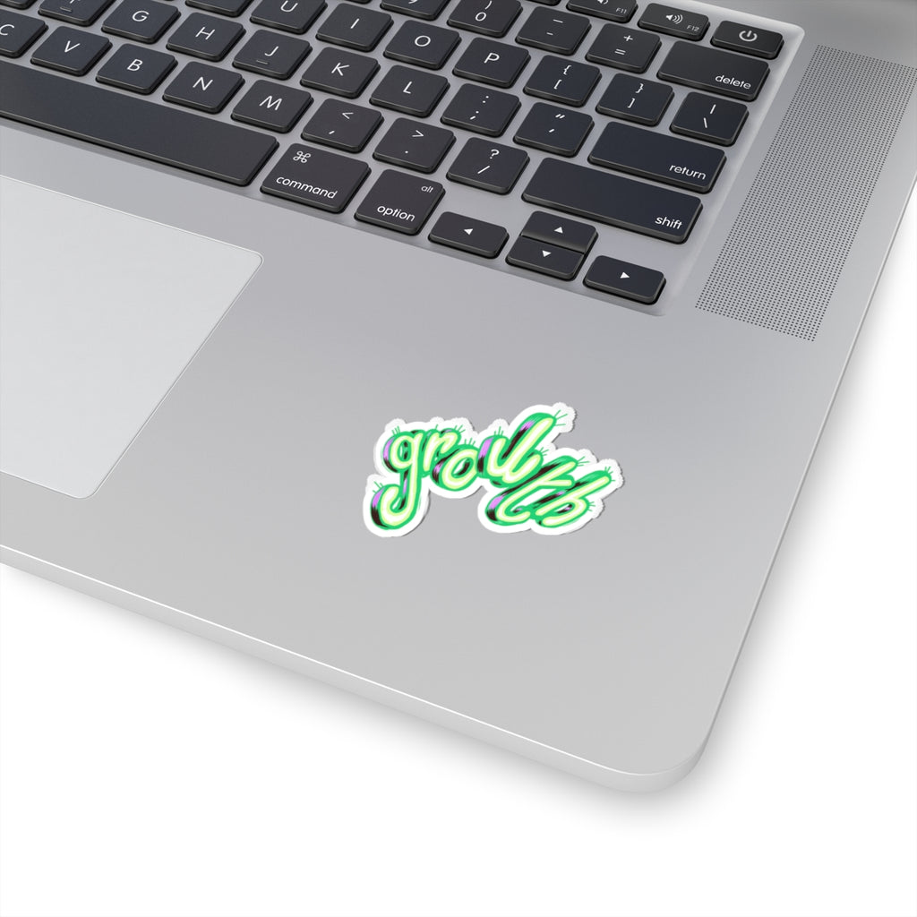 Growth Green Kiss-Cut Sticker — Cactus Lover Laptop Decal