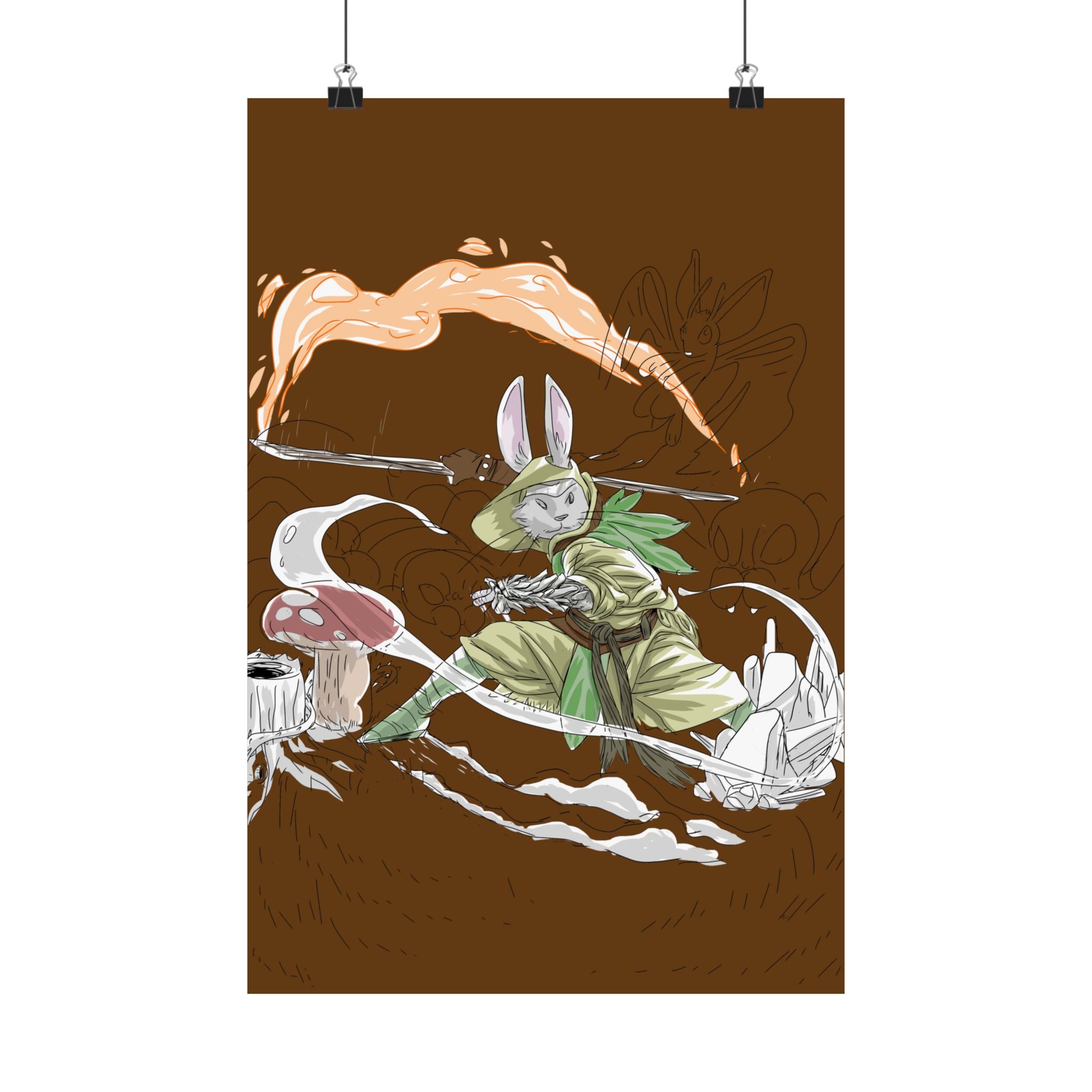 Rabbit Monk | Matte Poster