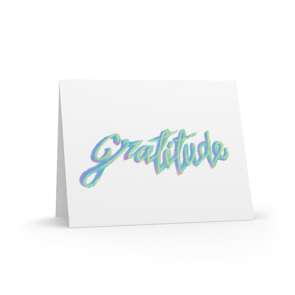 Gratitude Greeting Cards — Set of 8/16/24 Pastel Handlettered Thank You Cards