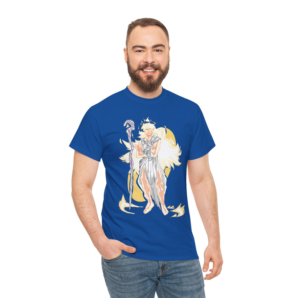 Flameborne Sorcerer Graphic Tee — Fantasy Mage Fire Sorcerer Shirt