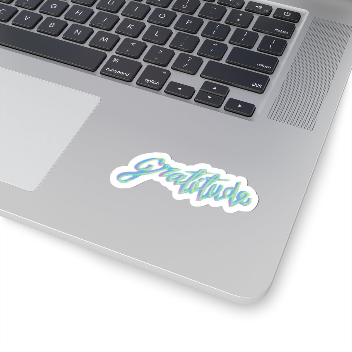 Gratitude Chalk Kiss-Cut Sticker