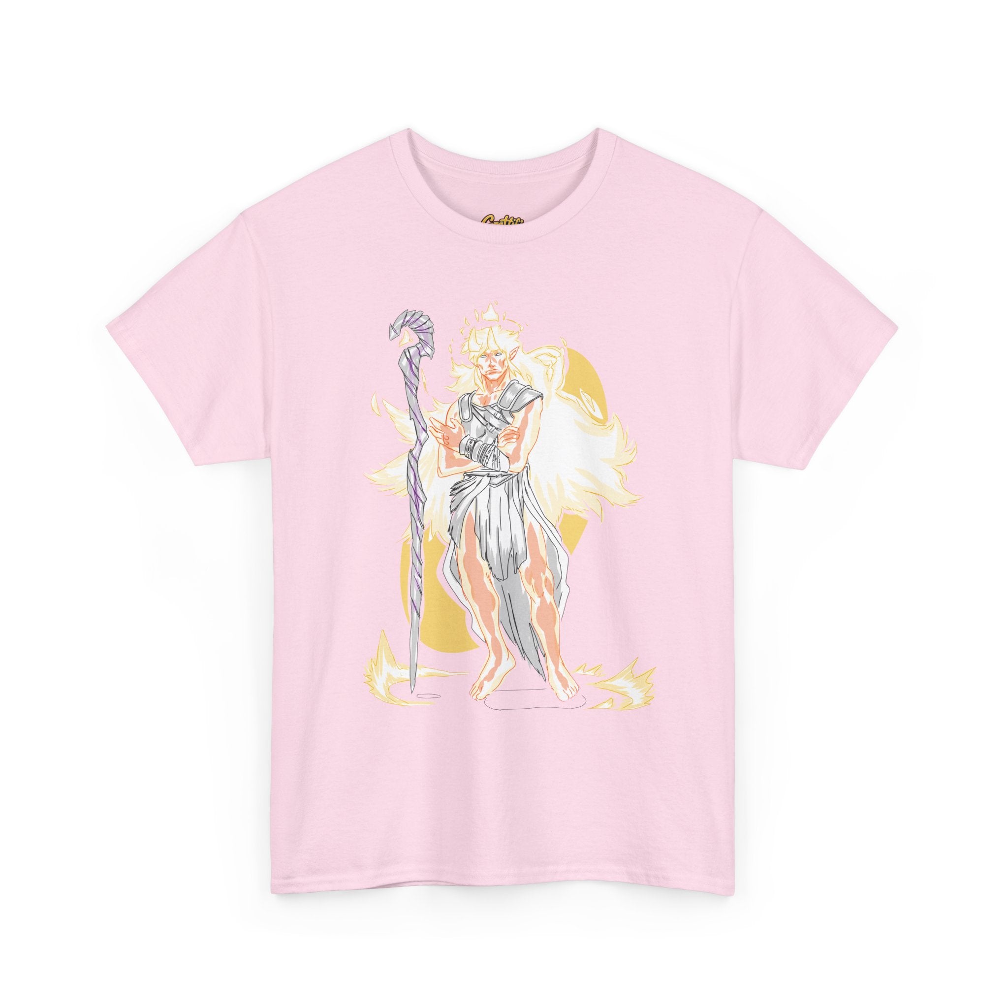 Flameborne Sorcerer Graphic Tee — Fantasy Mage Fire Sorcerer Shirt