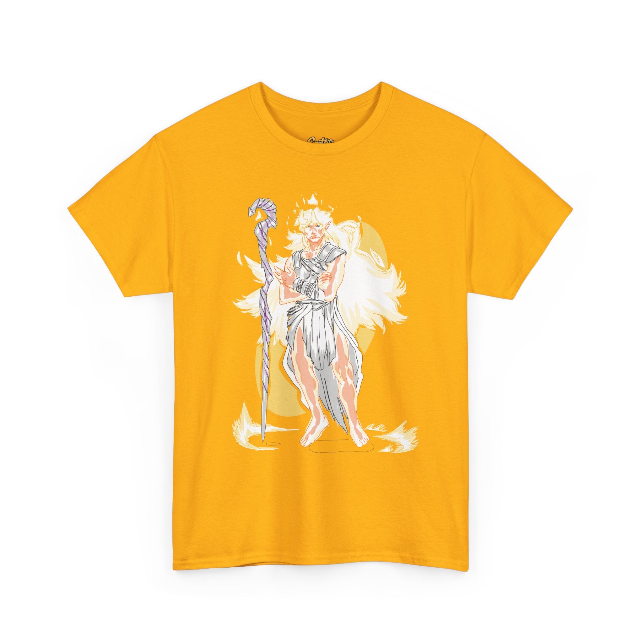 Flameborne Sorcerer Graphic Tee — Fantasy Mage Fire Sorcerer Shirt