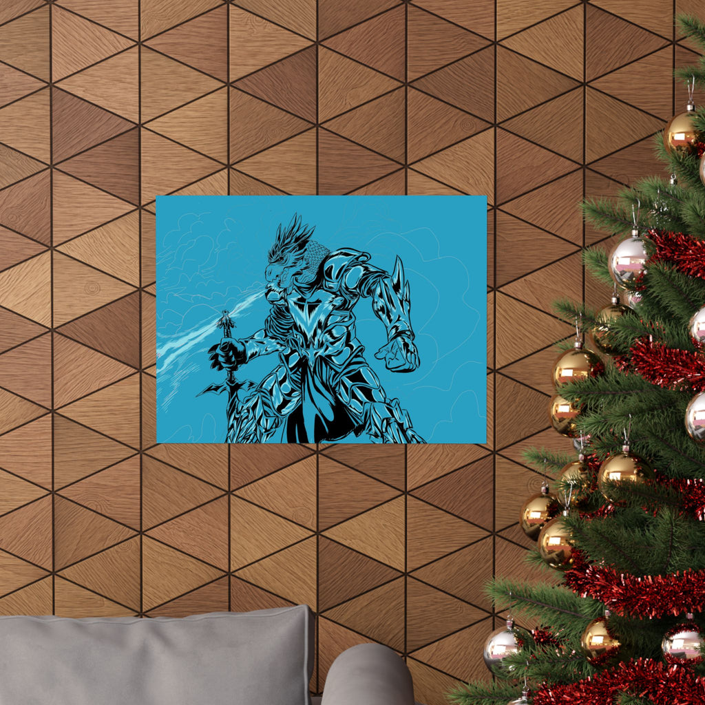 Dragonborn Warrior | Matte Poster