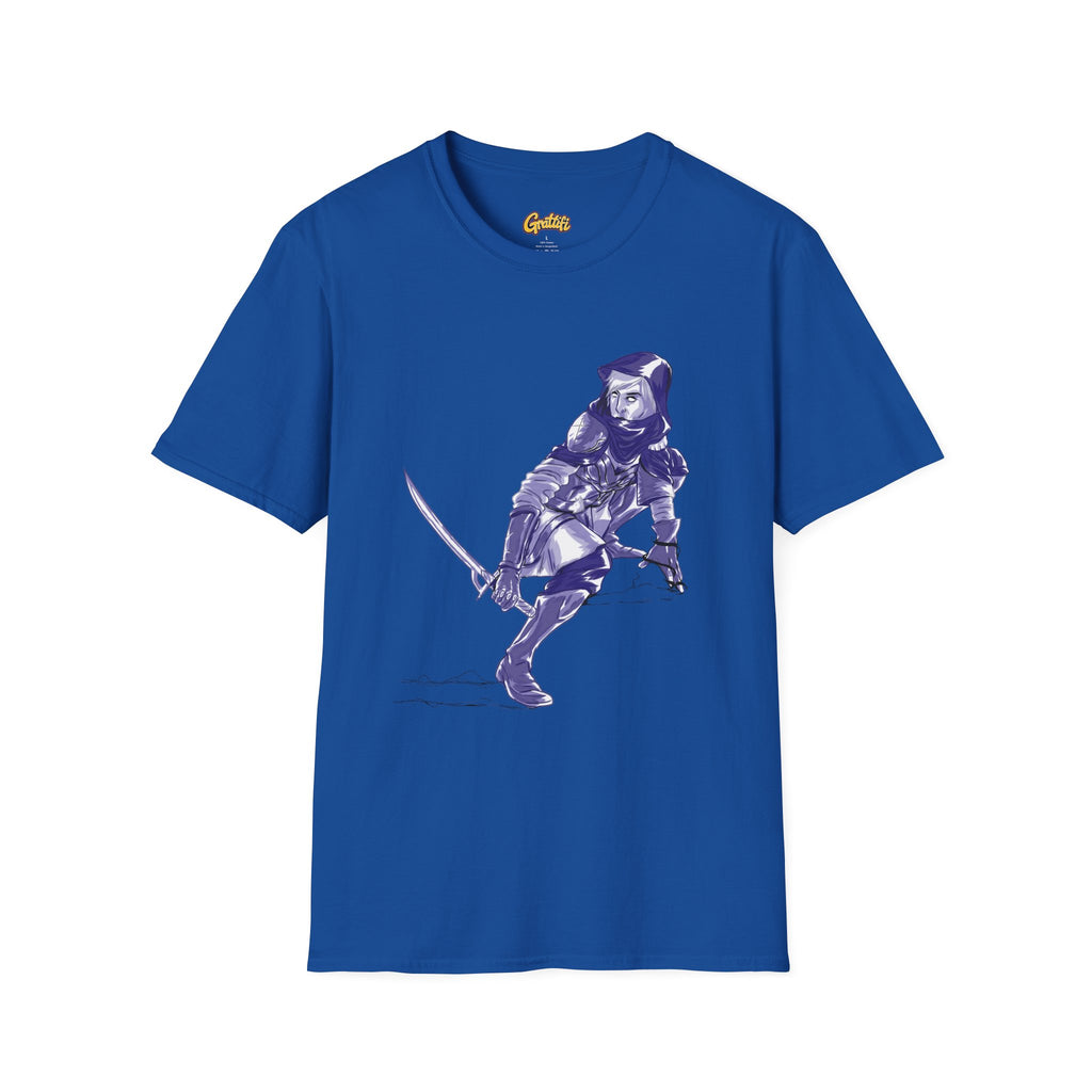 Female Assassin T-Shirt — Purple Assassin Graphic