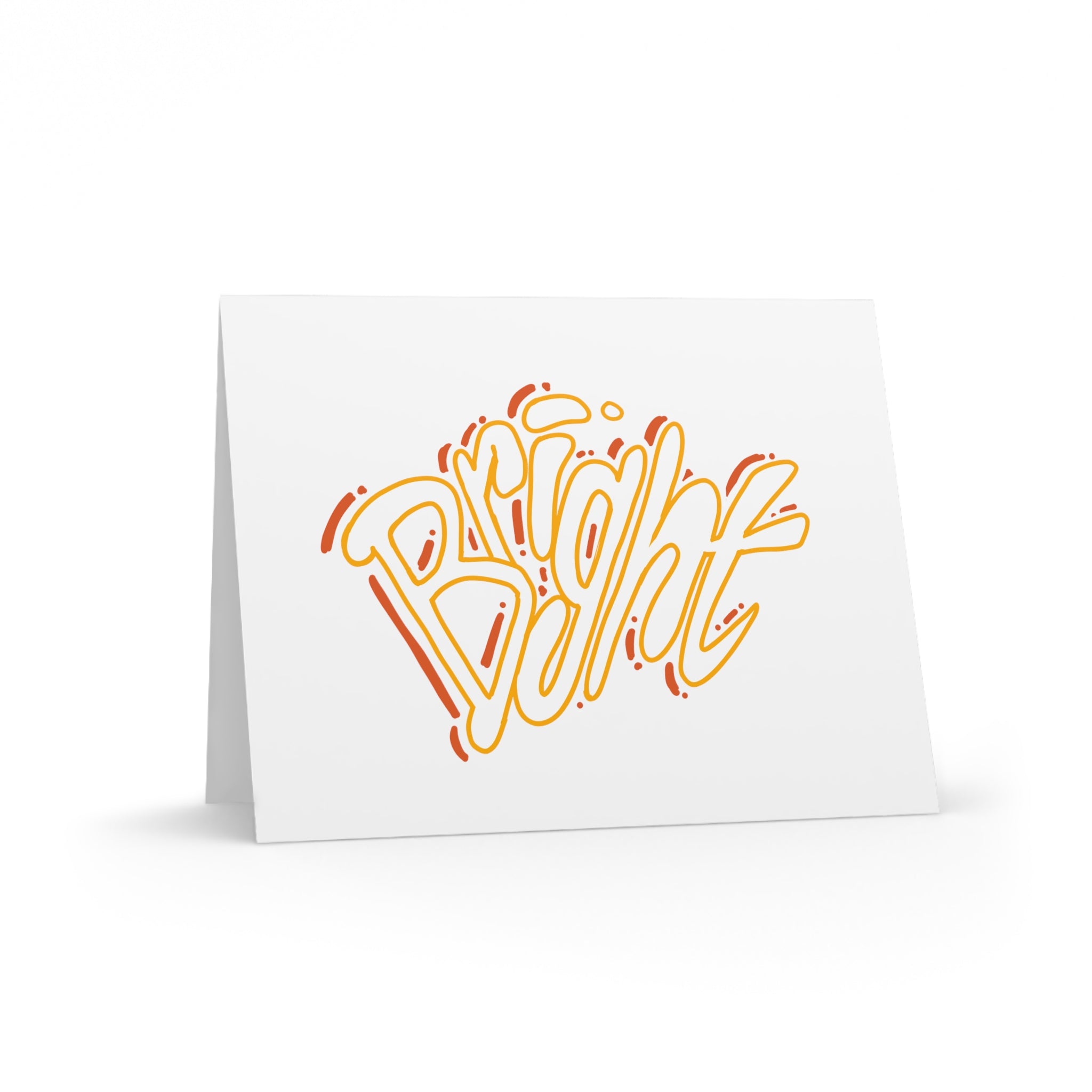 Greeting Cards - 'Bright  Hand-Lettered Card Set (8/16/24 pcs)