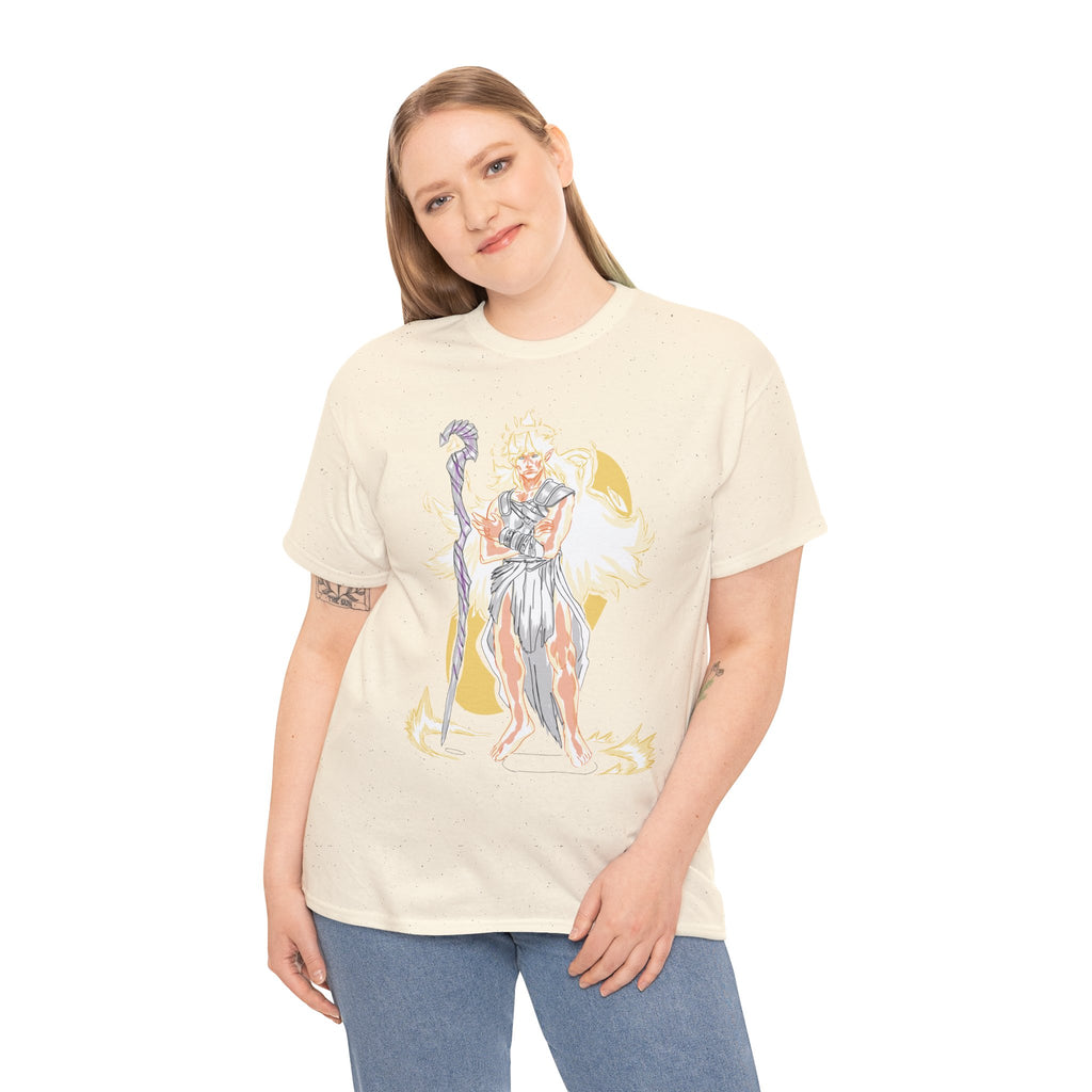 Flameborne Sorcerer Graphic Tee — Fantasy Mage Fire Sorcerer Shirt