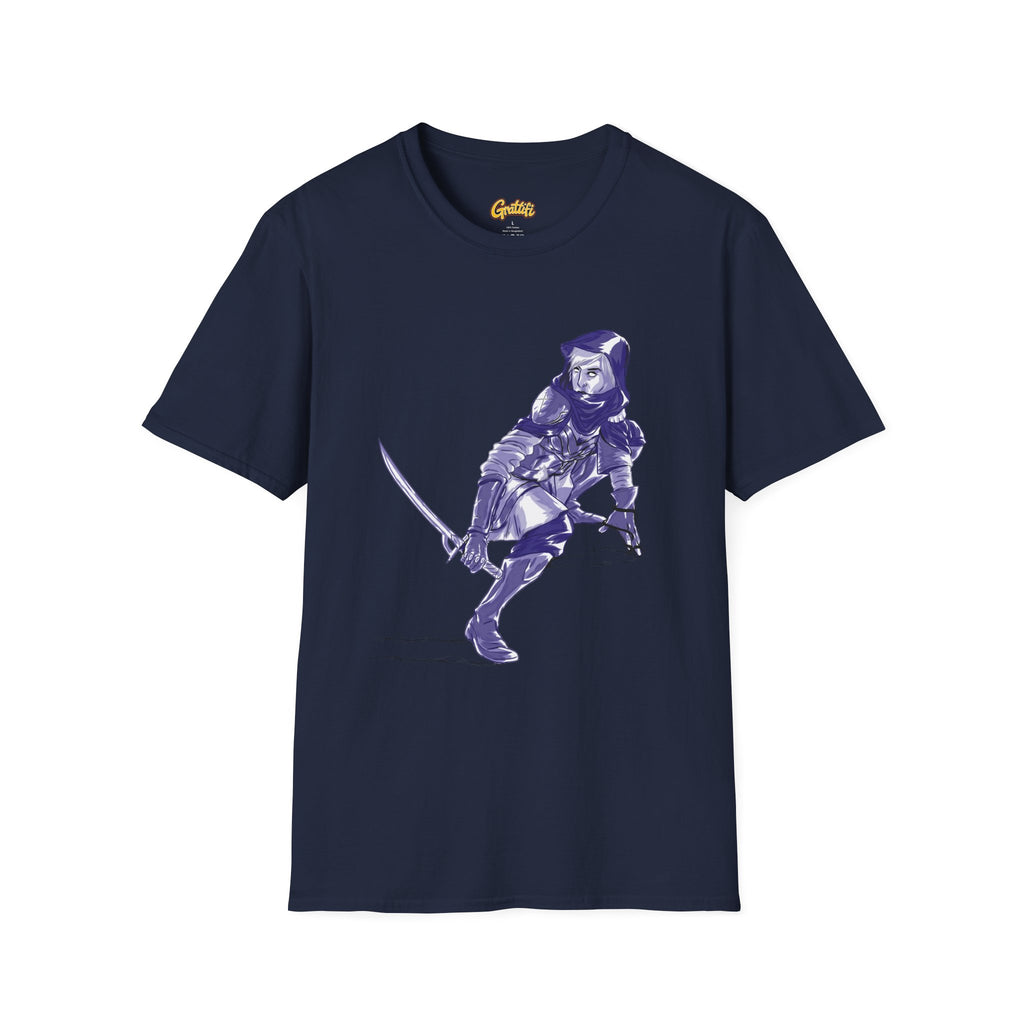 Female Assassin T-Shirt — Purple Assassin Graphic