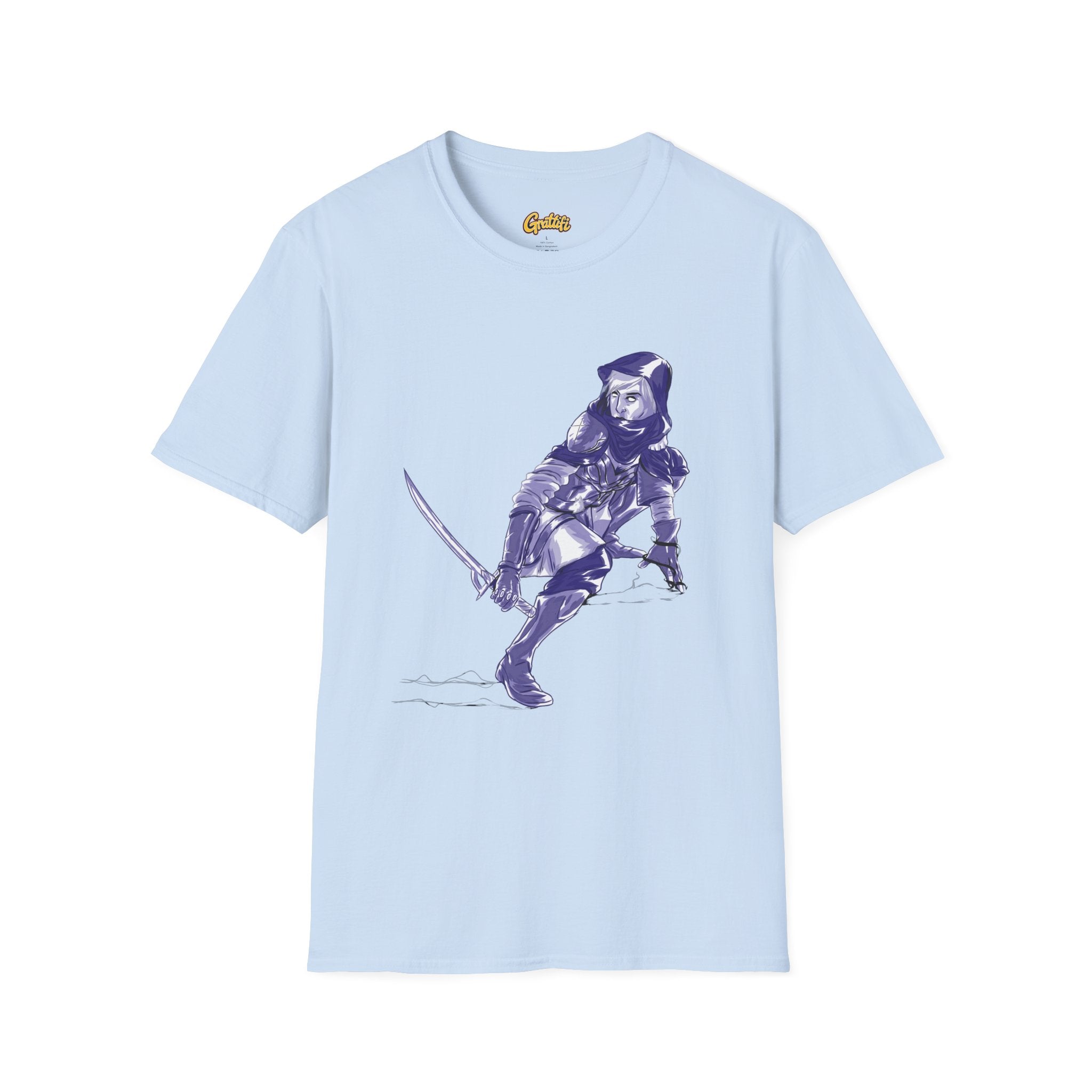 Female Assassin T-Shirt — Purple Assassin Graphic