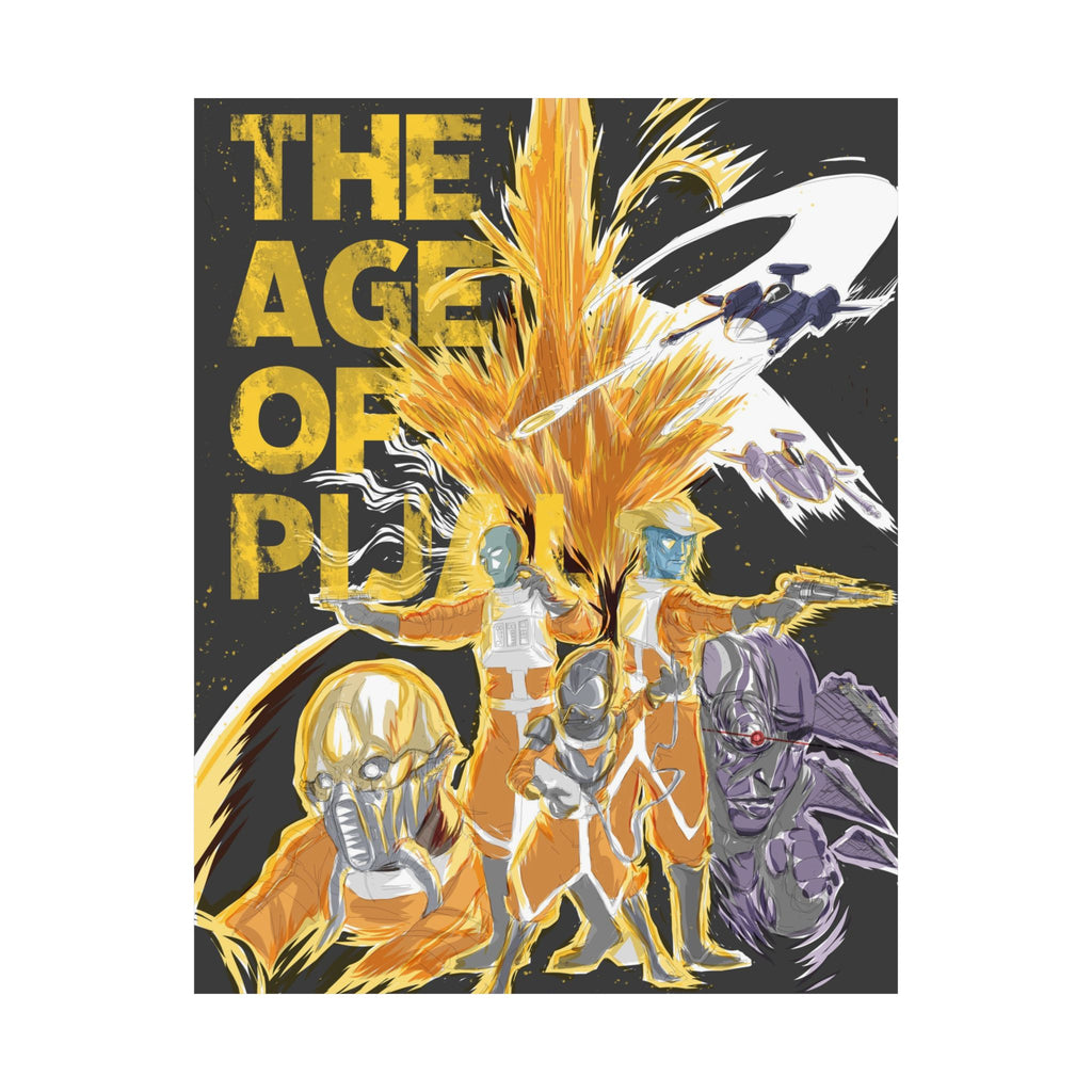 'The Age of Pijal' Retro Sci‑Fi | Matte Poster