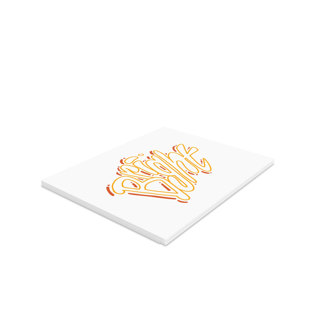 Greeting Cards - 'Bright  Hand-Lettered Card Set (8/16/24 pcs)