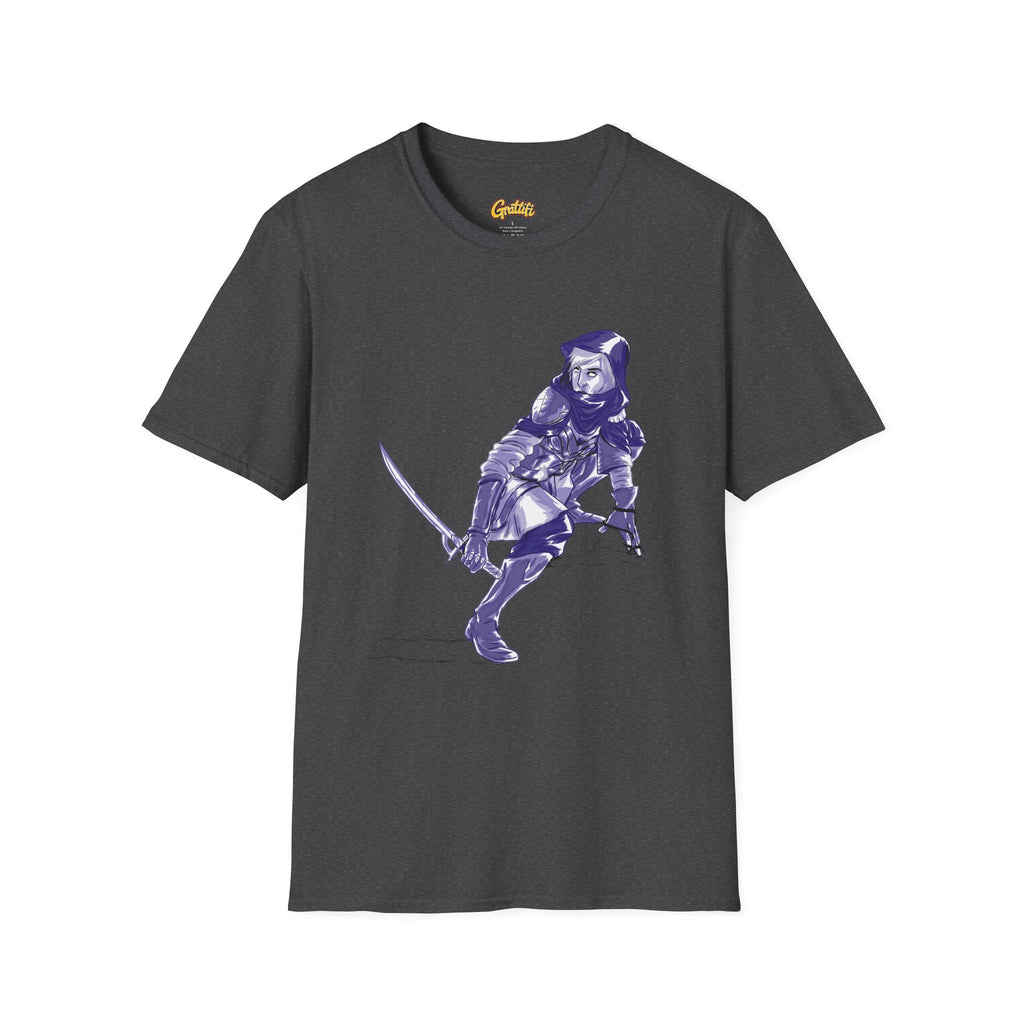 Female Assassin T-Shirt — Purple Assassin Graphic