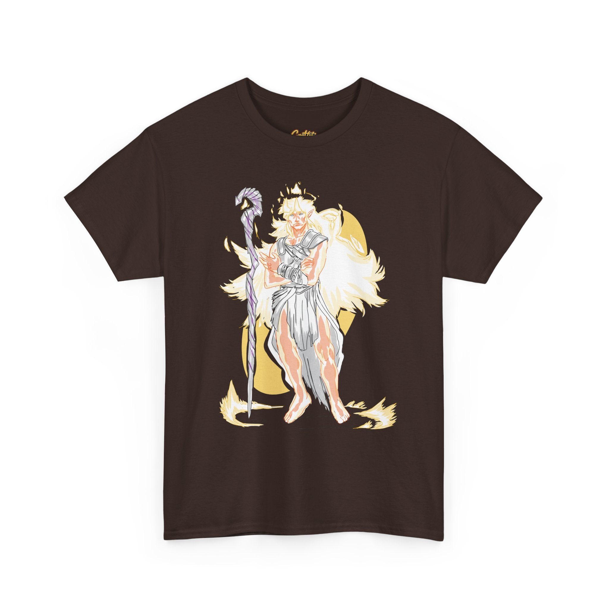 Flameborne Sorcerer Graphic Tee — Fantasy Mage Fire Sorcerer Shirt