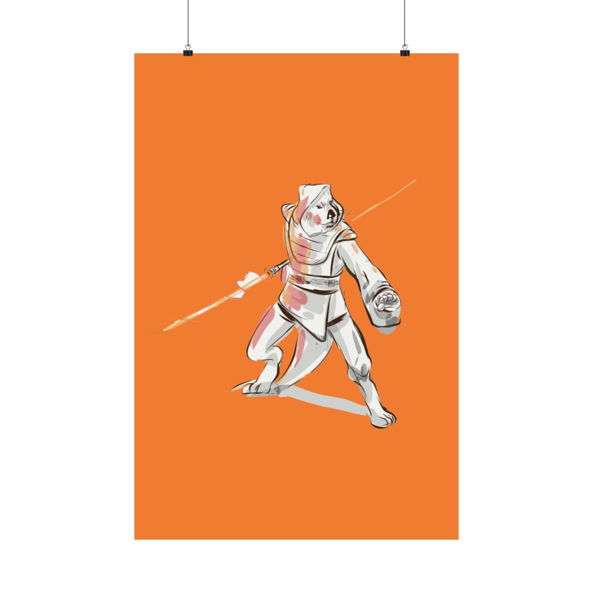 Solarian Warrior | Matte Poster