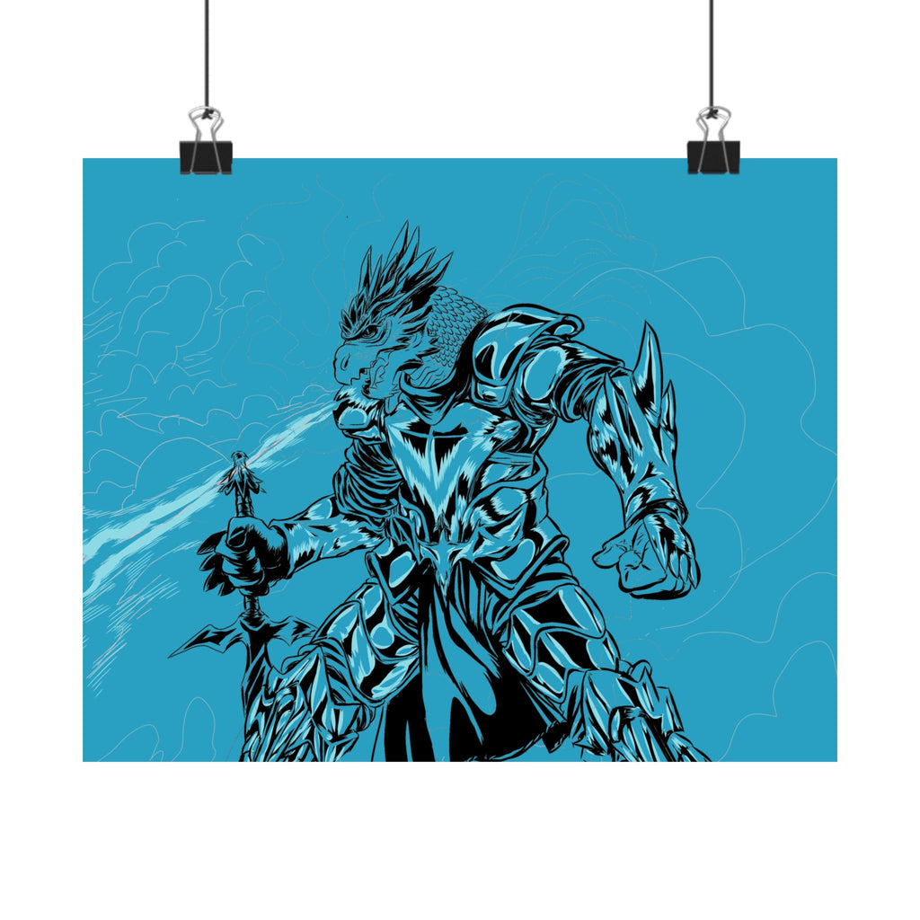 Dragonborn Warrior | Matte Poster