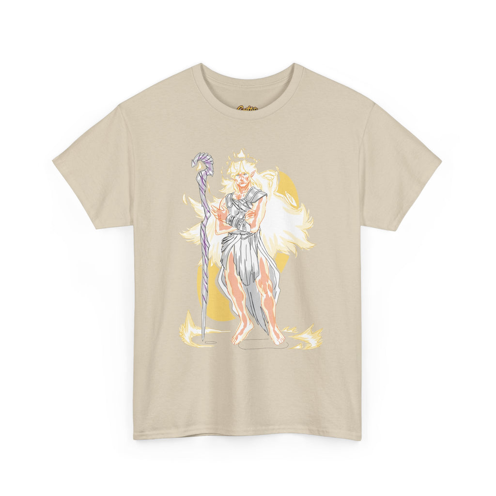 Flameborne Sorcerer Graphic Tee — Fantasy Mage Fire Sorcerer Shirt