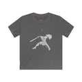 Kids Knight Warrior T-Shirt — Sword & Shield Line Art Tee